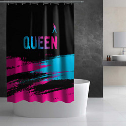 Шторка для душа Queen Neon Gradient, цвет: 3D-принт — фото 2