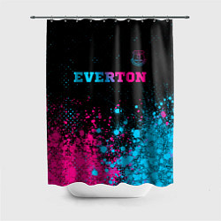 Шторка для душа Everton - neon gradient, цвет: 3D-принт