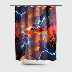 Шторка для душа Fire thunder, цвет: 3D-принт