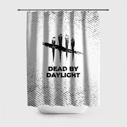 Шторка для душа Dead by Daylight с потертостями на светлом фоне, цвет: 3D-принт