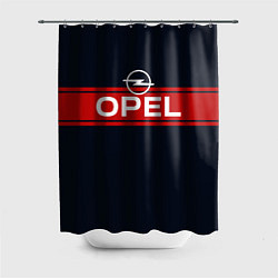 Шторка для душа Opel blue theme, цвет: 3D-принт