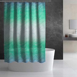 Шторка для душа Абстрактная волна градиентный паттерн, цвет: 3D-принт — фото 2