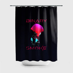 Шторка для душа Binary Smoke, цвет: 3D-принт