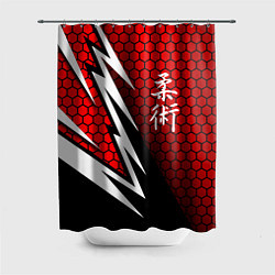 Шторка для душа Джиу - Джитсу : Красная броня, цвет: 3D-принт