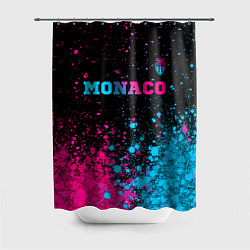 Шторка для ванной Monaco - neon gradient: символ сверху