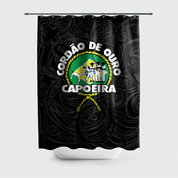 Шторка для душа Capoeira Cordao de ouro flag of Brazil, цвет: 3D-принт