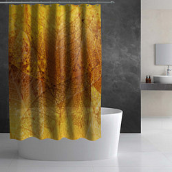Шторка для душа Осенний узор, цвет: 3D-принт — фото 2