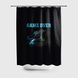 Шторка для ванной Game over - доигрался