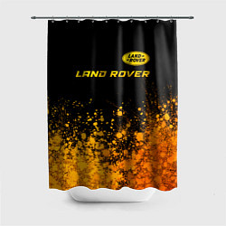 Шторка для ванной Land Rover - gold gradient: символ сверху