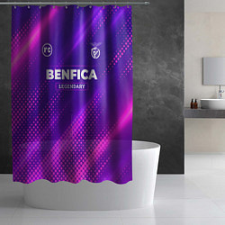 Шторка для душа Benfica legendary sport grunge, цвет: 3D-принт — фото 2