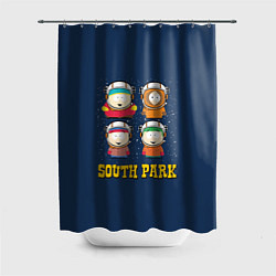 Шторка для душа South park космонавты, цвет: 3D-принт