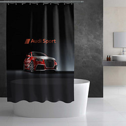 Шторка для душа Audi sport - racing team, цвет: 3D-принт — фото 2