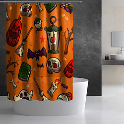 Шторка для душа Время ночных существ, цвет: 3D-принт — фото 2