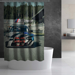 Шторка для душа BMW M Power - Motorsport - Racing team, цвет: 3D-принт — фото 2