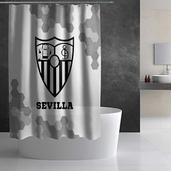 Шторка для душа Sevilla sport на светлом фоне, цвет: 3D-принт — фото 2