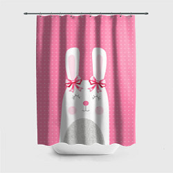 Шторка для душа Миссис кролик, цвет: 3D-принт