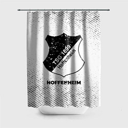 Шторка для душа Hoffenheim с потертостями на светлом фоне, цвет: 3D-принт