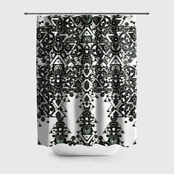 Шторка для душа Треугольный шум, цвет: 3D-принт