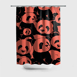 Шторка для душа С красными пандами, цвет: 3D-принт