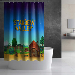 Шторка для душа Мой дом в Stardew Valley, цвет: 3D-принт — фото 2
