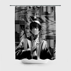 Шторка для душа Аки Хаякава - страницы манги, цвет: 3D-принт