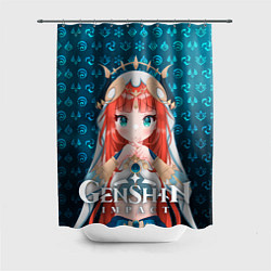 Шторка для душа Нилу элементали, цвет: 3D-принт