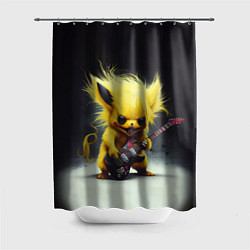 Шторка для душа Rocker Pikachu, цвет: 3D-принт