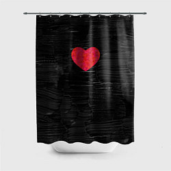 Шторка для душа Black Valentin, цвет: 3D-принт