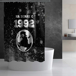 Шторка для душа На Земле с 1992: краска на темном, цвет: 3D-принт — фото 2