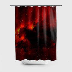 Шторка для душа Огненный туманный космос, цвет: 3D-принт