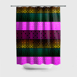 Шторка для душа Patterned stripes, цвет: 3D-принт