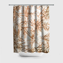Шторка для душа Резкие контуры, цвет: 3D-принт