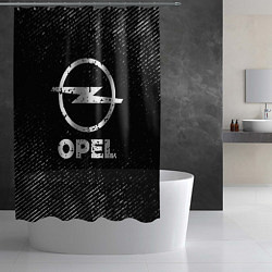 Шторка для душа Opel с потертостями на темном фоне, цвет: 3D-принт — фото 2