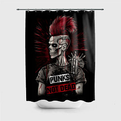 Шторка для ванной Punks not dead