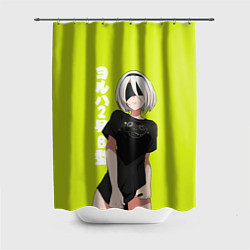 Шторка для душа YoRHa 2-gou B-gata, цвет: 3D-принт
