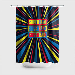 Шторка для душа Супер плохой, цвет: 3D-принт