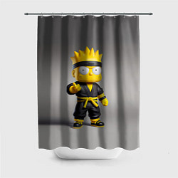 Шторка для душа Bart Simpson - ninja - Japan, цвет: 3D-принт