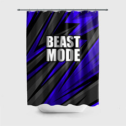 Шторка для душа Beast mode - синяя униформа, цвет: 3D-принт