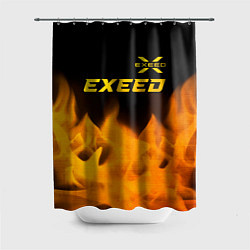 Шторка для душа Exeed - gold gradient: символ сверху, цвет: 3D-принт