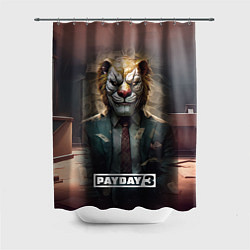 Шторка для душа Payday 3 lion, цвет: 3D-принт