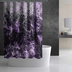 Шторка для душа Текстура - Lilac smoke, цвет: 3D-принт — фото 2