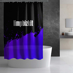 Шторка для душа Limp Bizkit purple grunge, цвет: 3D-принт — фото 2