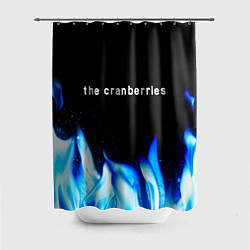 Шторка для душа The Cranberries blue fire, цвет: 3D-принт