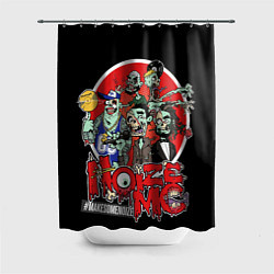 Шторка для душа Zombie - Noize MC, цвет: 3D-принт