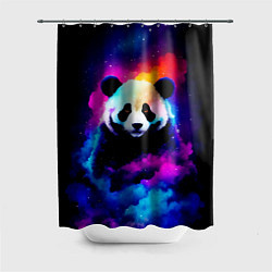 Шторка для душа Панда и краски, цвет: 3D-принт