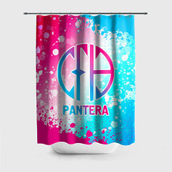 Шторка для душа Pantera neon gradient style, цвет: 3D-принт