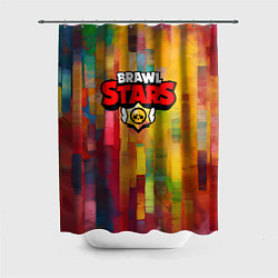 Шторка для душа Brawl Stars Logo Color, цвет: 3D-принт