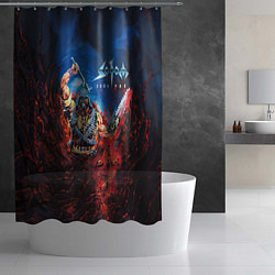 Шторка для душа Sodom Cod red, цвет: 3D-принт — фото 2