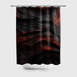 Шторка для душа Black red texture, цвет: 3D-принт