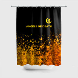 Шторка для душа Angels of Death - gold gradient: символ сверху, цвет: 3D-принт